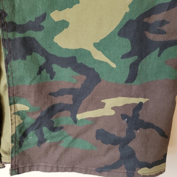 Vintage Camo Print Cargo Denim Maxi Skirt Y2K 90s - Picture 8 of 9